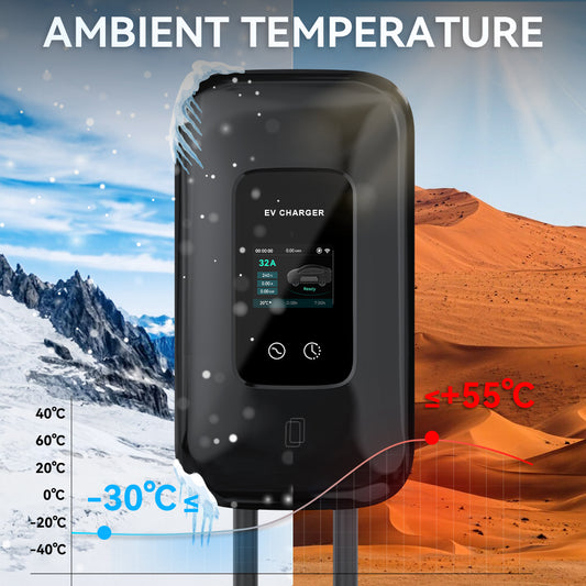 GoOcean Smart 7kW EV Home Charging Station – WiFi Wallbox Charger | Type 2, App Control & IP66 Waterproof